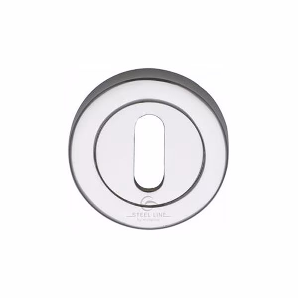 Steel Line Standard Key Escutcheon Round