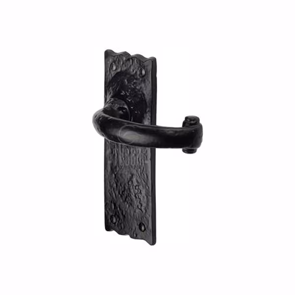 Tudor Colonial Door Handle on Plate