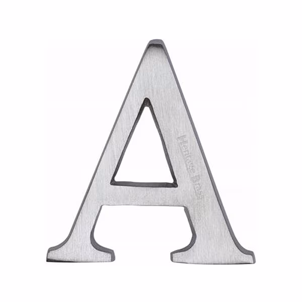 Alphabet Pin Fix 51mm (2") - C1565 Satin Chrome