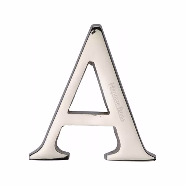 Alphabet Pin Fix 51mm (2") - C1565 Polished Nickel Finish