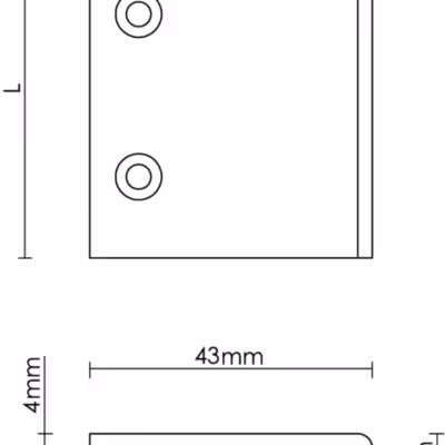 Linear Top Fix Cabinet Edge Pull 100mm - Image 2