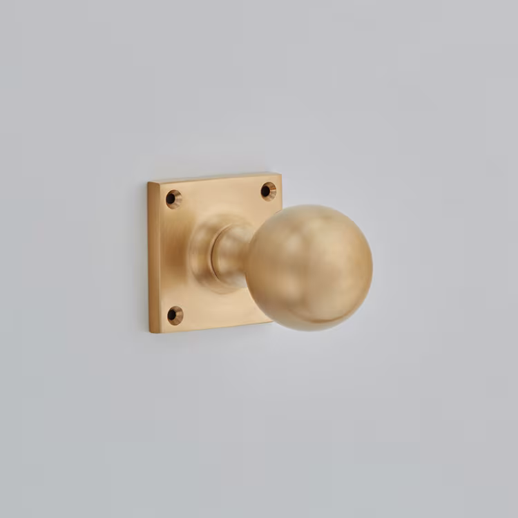 Ball Knob on Square Rose