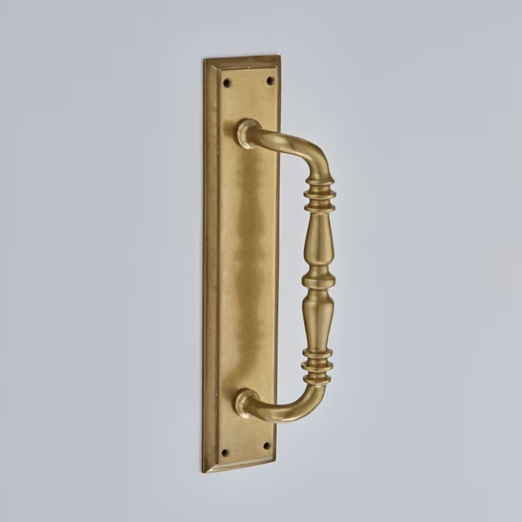 Ornate Pull Handle On Plate