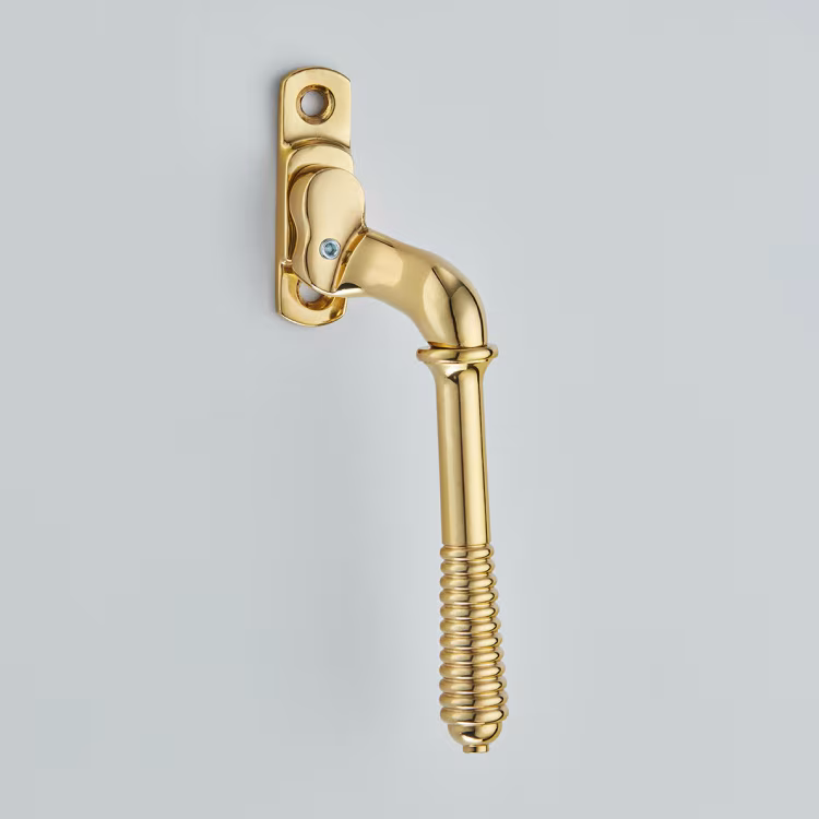 Lockable Window Espagnolette Handle – Reeded – Narrow Style