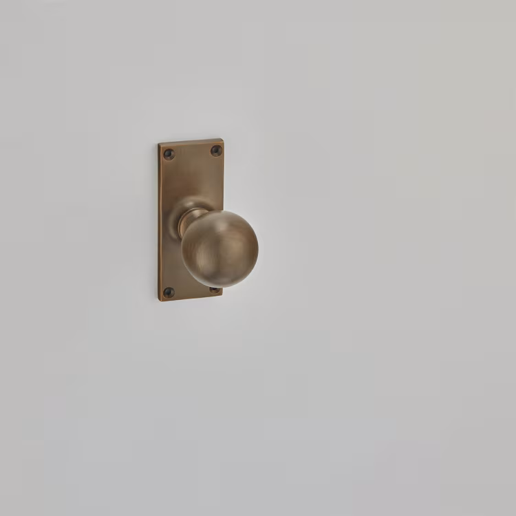 Ball Knob on 4" Latch Backplate