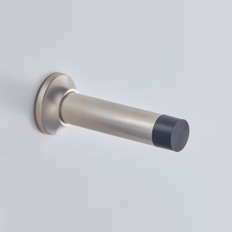 Round Pedestal Door Stop with Swept Rose 4"
