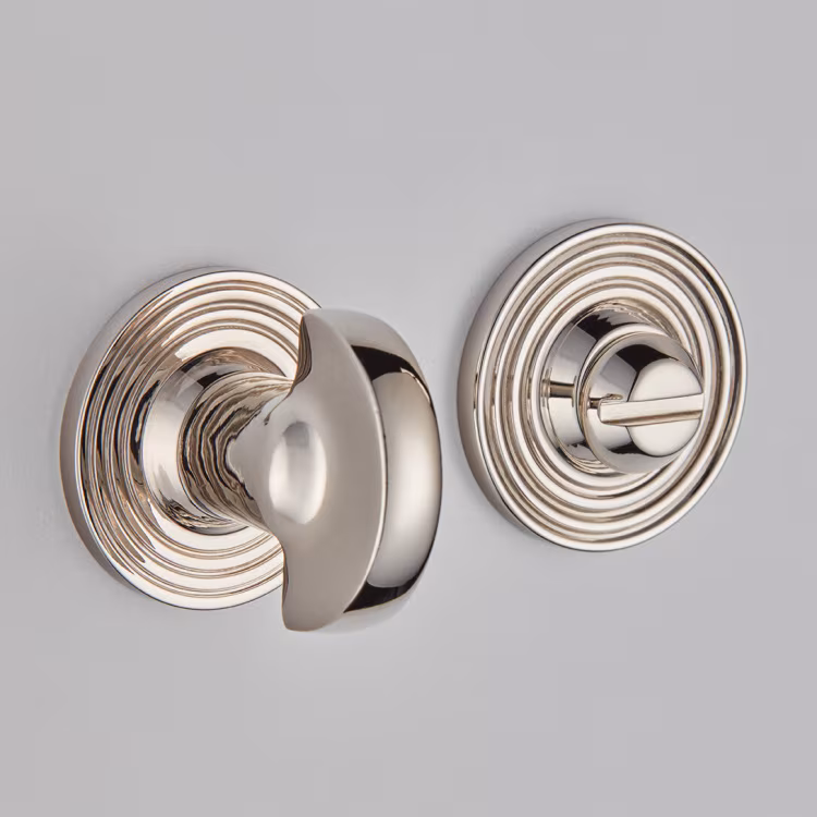 Half Moon Turn And Release On Reeded Edge Covered Rose