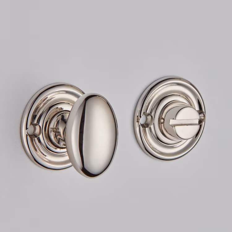 Oval Knob Bathroom Turn and Release