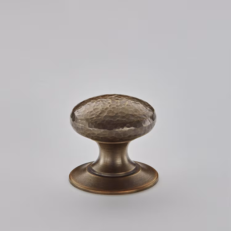 Hammered Cushion Cabinet Knob 32mm