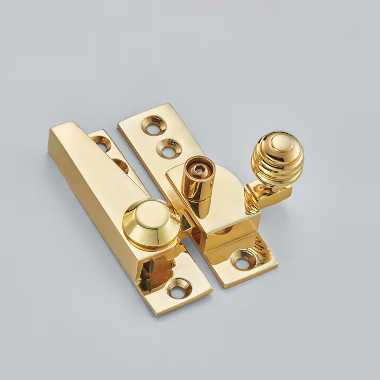 Lockable Reeded Knob Sash Fastener