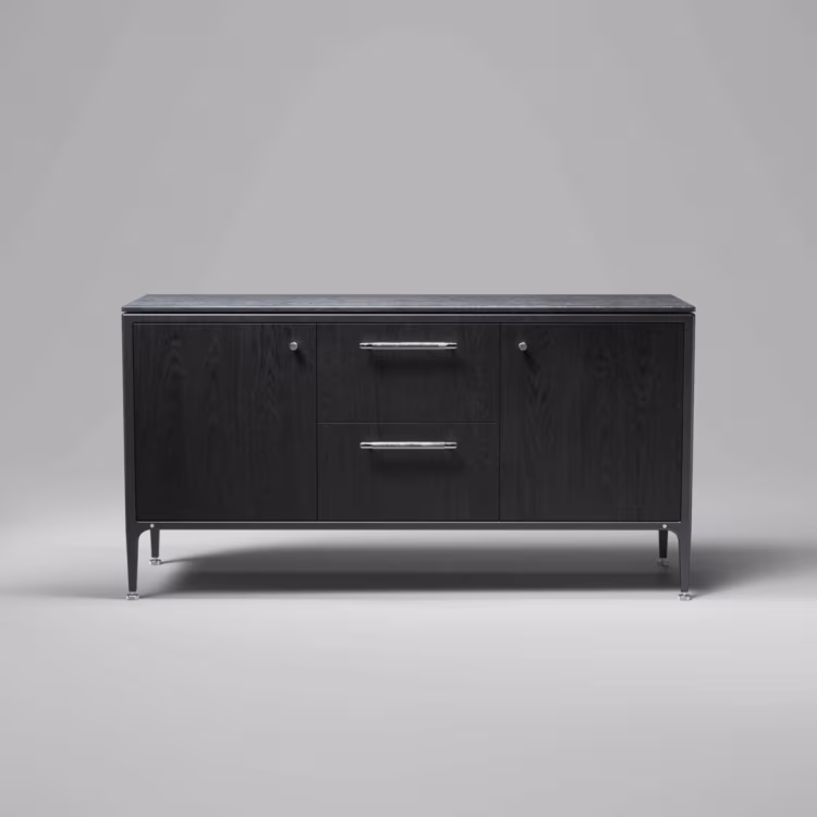 Cabinet / Medium / Black Ash / Cross / Steel