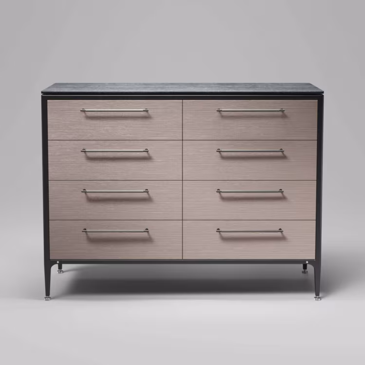 Dresser / Double / Silver Oak / Linear / Gun Metal