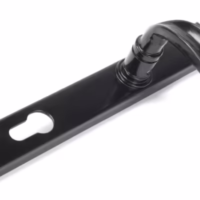 Black Cottage Slimline Lever Espag. Lock Set - Image 3