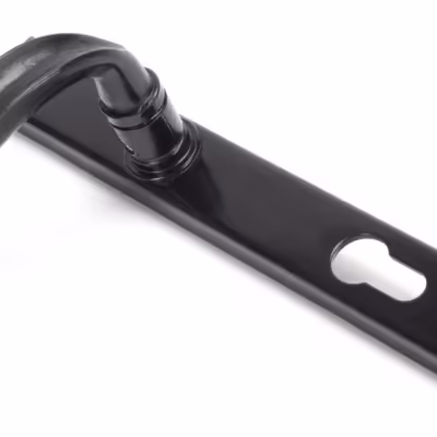 Black Cottage Slimline Lever Espag. Lock Set - Image 4