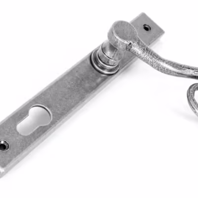 Pewter Monkeytail Slimline Lever Espag. Lock Set - LH - Image 3