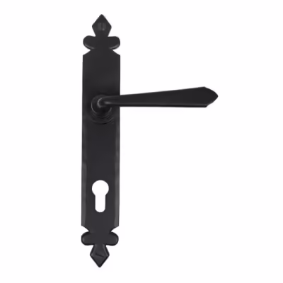 Black Cromwell Lever Espag. Lock Set - Image 1