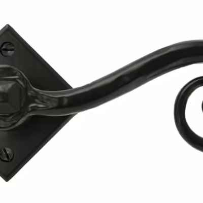 Black Monkeytail Lever on Rose Set (Diamond)