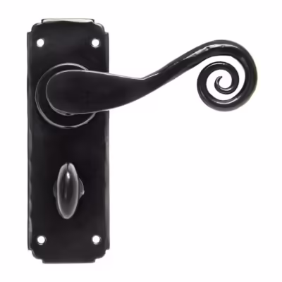 Black Monkeytail Lever Bathroom Set