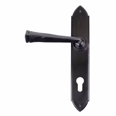 Black Gothic Lever Espag. Lock Set - Image 1