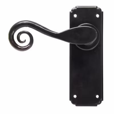 Black Monkeytail Lever Latch Set - Image 2