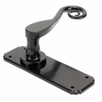 Black Monkeytail Lever Latch Set - Image 4