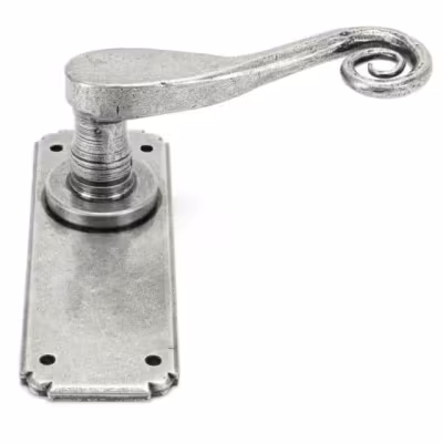 Pewter Monkeytail Lever Latch Set - Image 4