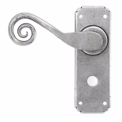 Pewter Monkeytail Lever Bathroom Set - Image 2