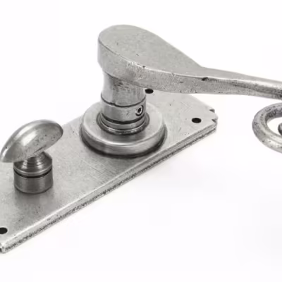 Pewter Monkeytail Lever Bathroom Set - Image 3