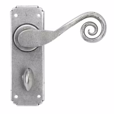 Pewter Monkeytail Lever Bathroom Set - Image 1