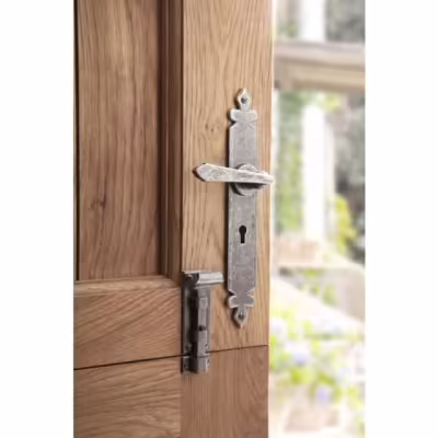 Pewter Cromwell Lever Lock Set - Image 5