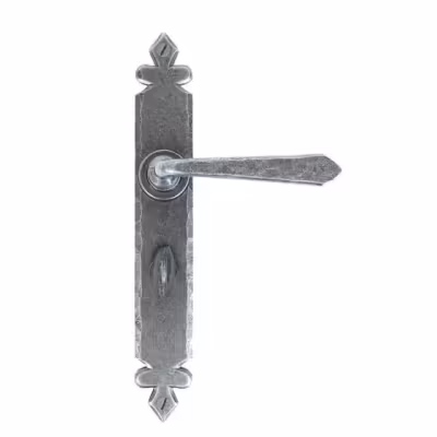 Pewter Cromwell Lever Bathroom Set