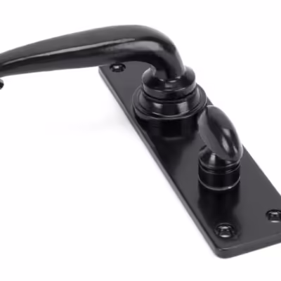 Black Smooth Lever Bathroom Set - Image 3
