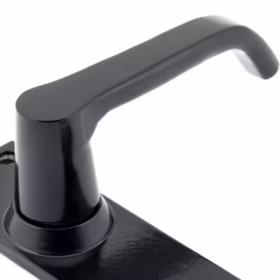 Black Deluxe Lever Latch Set - Image 3
