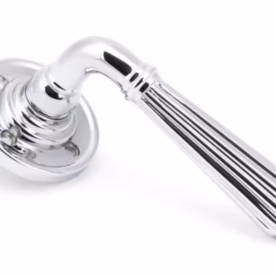 Polished Chrome Hinton Lever on Rose Set