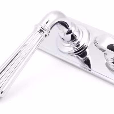 Polished Chrome Hinton Lever Bathroom Set - Image 4
