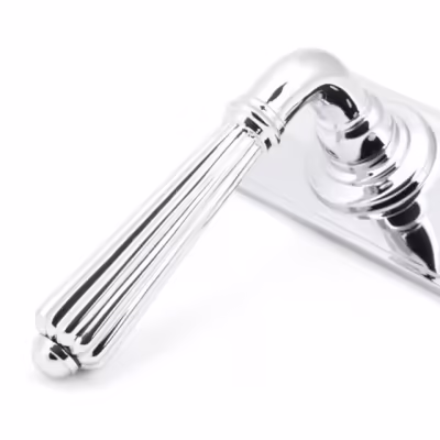 Polished Chrome Hinton Lever Euro Lock Set - Image 4