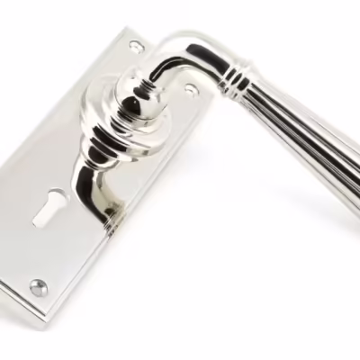 Polished Nickel Hinton Lever Lock Set - Image 3