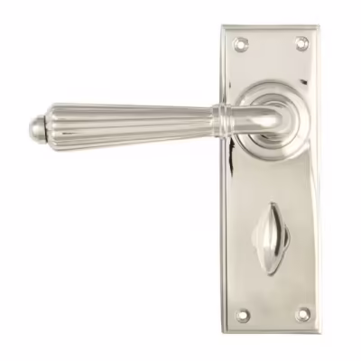 Polished Nickel Hinton Lever Bathroom Set