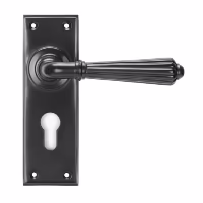 Aged Bronze Hinton Lever Euro Lock Set