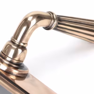Polished Bronze Hinton Lever Latch Set - Image 3