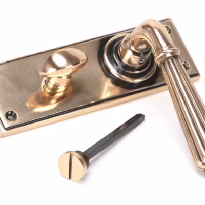 Polished Bronze Hinton Lever Bathroom Set - Image 3