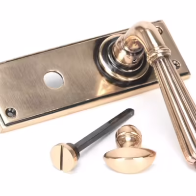 Polished Bronze Hinton Lever Bathroom Set - Image 4