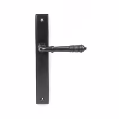 Aged Bronze Reeded Slimline Lever Latch Set
