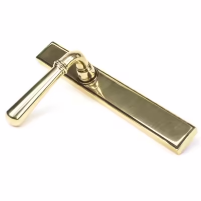 Aged Brass Newbury Slimline Lever Latch Set - Image 4