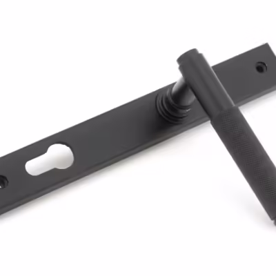 Matt Black Brompton Slimline Lever Espag. Lock Set - Image 3