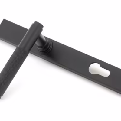 Matt Black Brompton Slimline Lever Espag. Lock Set - Image 4