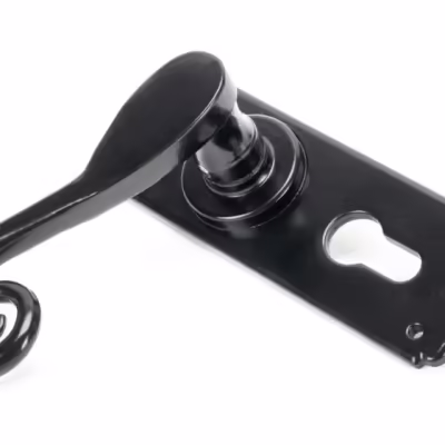 Black Monkeytail Lever Euro Lock Set - Image 2