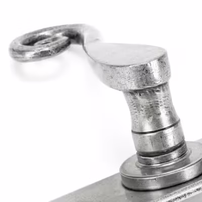 Pewter Monkeytail Lever Euro Lock Set - Image 5