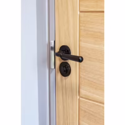 Black Hammered Newbury Lever on Rose Set (Plain) - Image 6