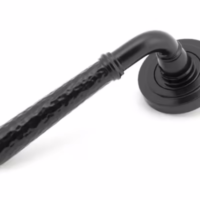 Black Hammered Newbury Lever on Rose Set (Art Deco)
